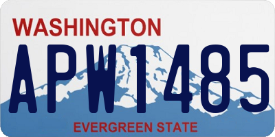 WA license plate APW1485