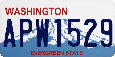 WA license plate APW1529