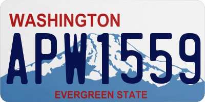 WA license plate APW1559