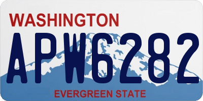 WA license plate APW6282