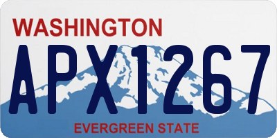 WA license plate APX1267