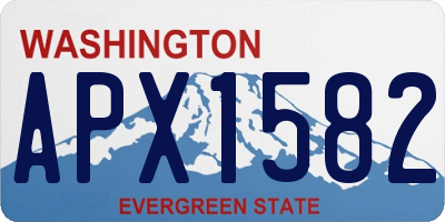 WA license plate APX1582