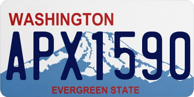 WA license plate APX1590