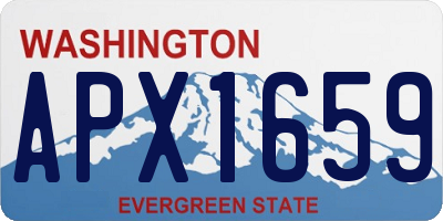 WA license plate APX1659