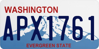 WA license plate APX1761
