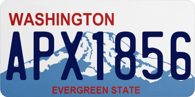 WA license plate APX1856