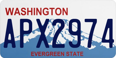 WA license plate APX2974
