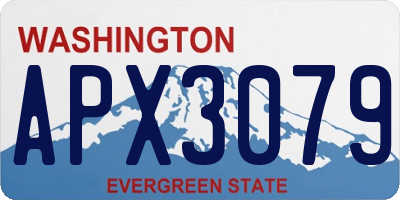 WA license plate APX3079
