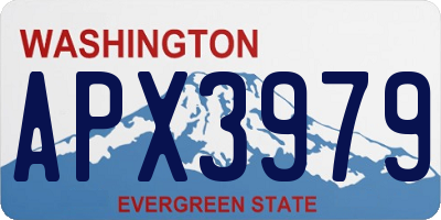 WA license plate APX3979