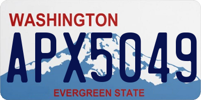 WA license plate APX5049