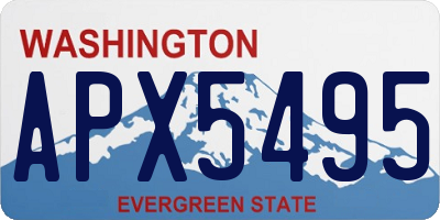 WA license plate APX5495