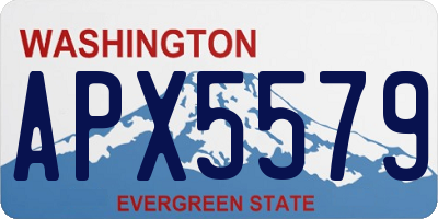 WA license plate APX5579