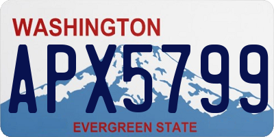 WA license plate APX5799