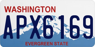WA license plate APX6169