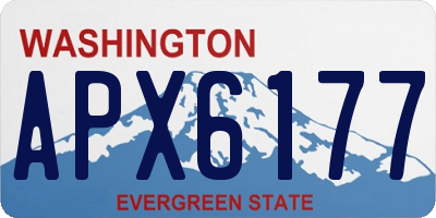 WA license plate APX6177