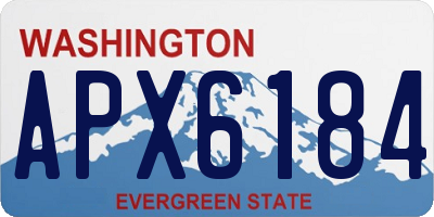 WA license plate APX6184