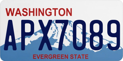 WA license plate APX7089