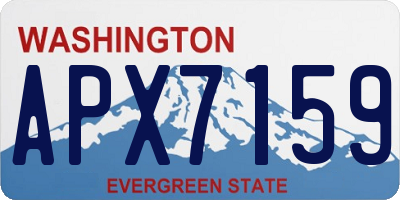 WA license plate APX7159