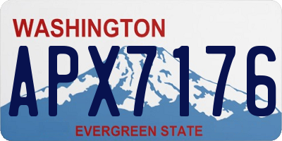 WA license plate APX7176