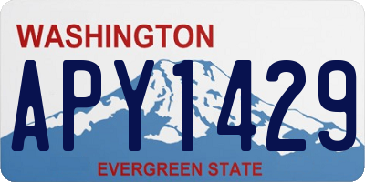 WA license plate APY1429