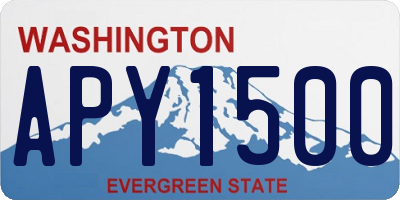 WA license plate APY1500