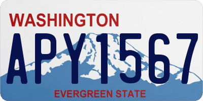 WA license plate APY1567
