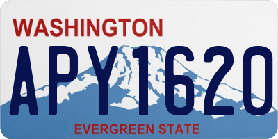 WA license plate APY1620