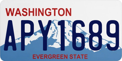 WA license plate APY1689