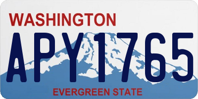 WA license plate APY1765