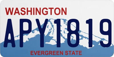 WA license plate APY1819