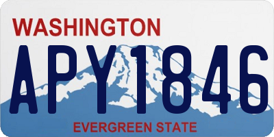 WA license plate APY1846