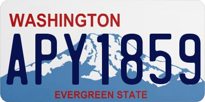 WA license plate APY1859