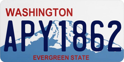 WA license plate APY1862