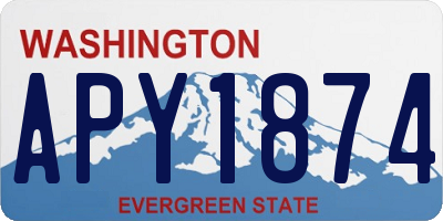 WA license plate APY1874