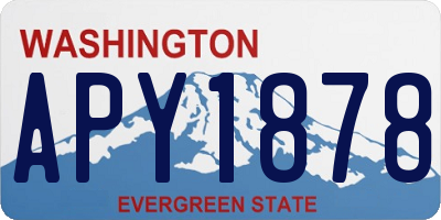 WA license plate APY1878