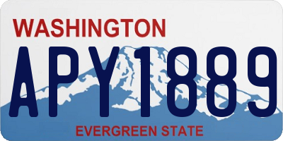 WA license plate APY1889