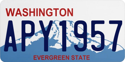 WA license plate APY1957