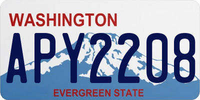 WA license plate APY2208