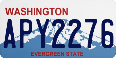 WA license plate APY2276