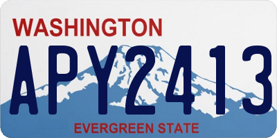 WA license plate APY2413
