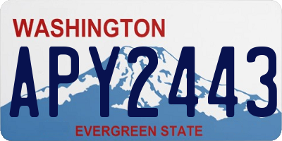 WA license plate APY2443