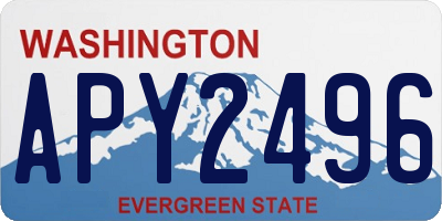 WA license plate APY2496