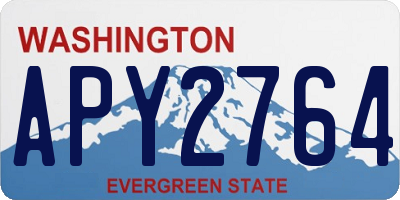 WA license plate APY2764