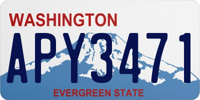 WA license plate APY3471