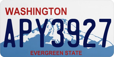 WA license plate APY3927