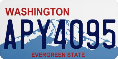 WA license plate APY4095