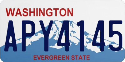 WA license plate APY4145