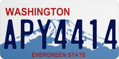 WA license plate APY4414
