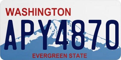 WA license plate APY4870