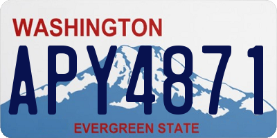 WA license plate APY4871